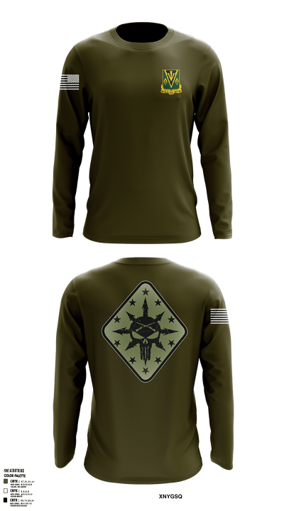 C Co 1-635th AR 23122236 Long Sleeve Performance Shirt - 2