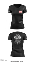 741 Brigade Engineer BN 61958018 Women's Short Sleeve V-neck Shirt - 1