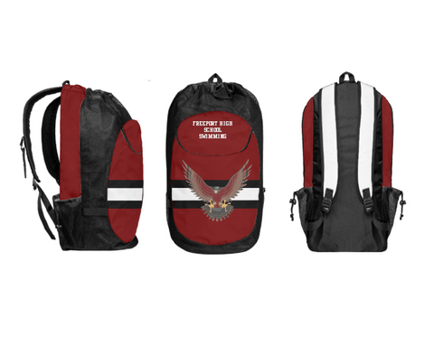 Gear Bag, Freeport High School Swimming, Swimming, Teamtime, Team time, sublimation, custom sports apparel, team uniforms, spirit wear, spiritwear, sports uniforms, custom shirts, team store, custom team store, fundraiser sports, apparel fundraiser