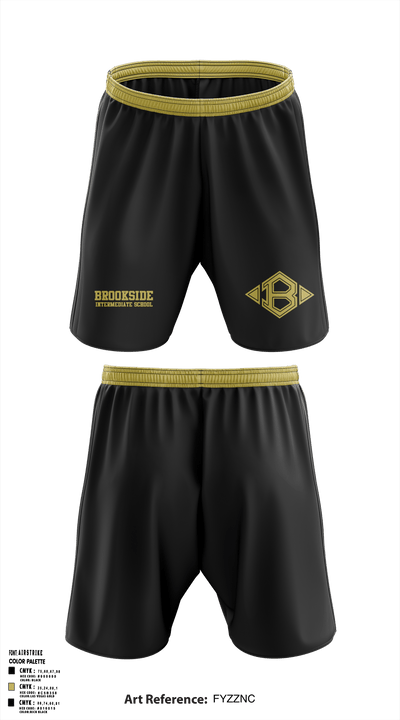 Brookside Intermediate School Track 14576731 Athletic Shorts With Pockets - 2