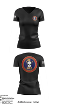1st Radio Battalion 60701373 Women's Short Sleeve V-neck Shirt - 2