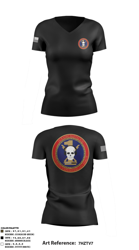 Women's Short Sleeve Vneck Shirt, , Marines, Teamtime, Team time, sublimation, custom sports apparel, team uniforms, spirit wear, spiritwear, sports uniforms, custom shirts, team store, custom team store, fundraiser sports, apparel fundraiser