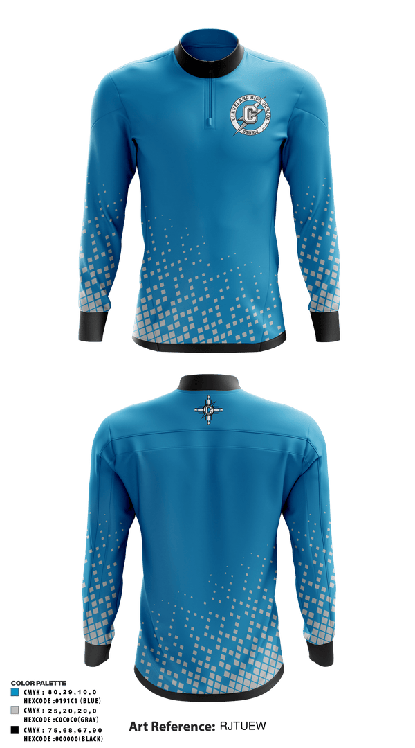 Quarter Zip Jacket, Cleveland Storm, Bowling, Teamtime, Team time, sublimation, custom sports apparel, team uniforms, spirit wear, spiritwear, sports uniforms, custom shirts, team store, custom team store, fundraiser sports, apparel fundraiser