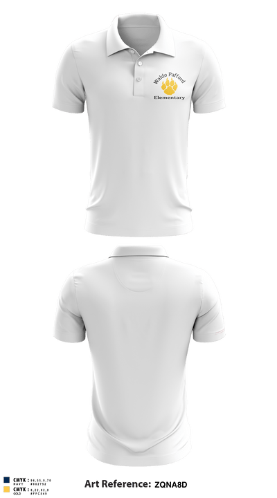 Waldo Pafford Elementary 79350355 Short Sleeve Performance Polo - 9