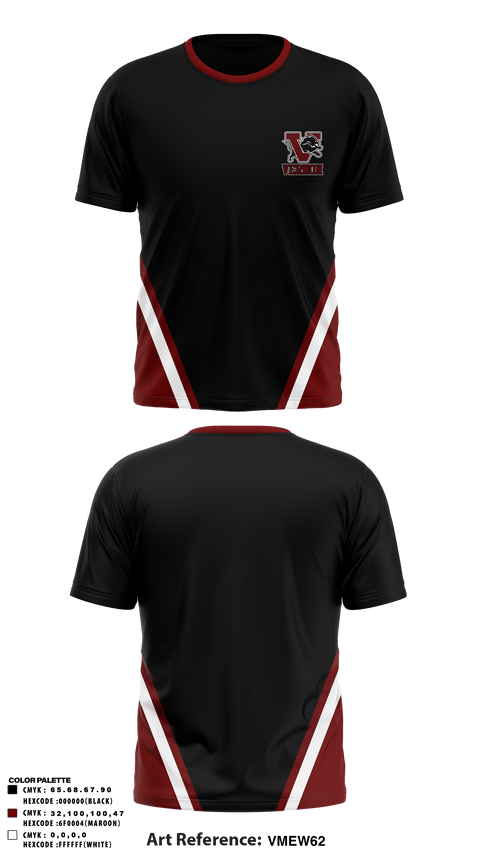Short Sleeve Performance Shirt, Vernon Middle School, Spirit Store, Teamtime, Team time, sublimation, custom sports apparel, team uniforms, spirit wear, spiritwear, sports uniforms, custom shirts, team store, custom team store, fundraiser sports, apparel fundraiser