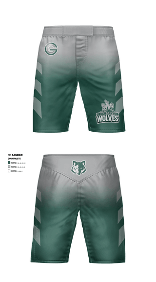 Fight Shorts, Green Canyon High School Wrestling, Wrestling, Teamtime, Team time, sublimation, custom sports apparel, team uniforms, spirit wear, spiritwear, sports uniforms, custom shirts, team store, custom team store, fundraiser sports, apparel fundraiser