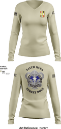 345th MCGA 98196690 Women's Long Sleeve V-neck Shirt - 6