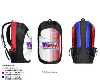 Gear Bag, USA, Wrestling, Teamtime, Team time, sublimation, custom sports apparel, team uniforms, spirit wear, spiritwear, sports uniforms, custom shirts, team store, custom team store, fundraiser sports, apparel fundraiser