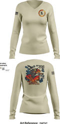 Golf Company, 229th MI BN 34374533 Women's Long Sleeve V-neck Shirt - 1