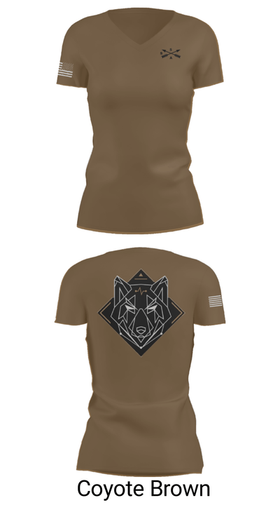 Alpha Company, 5th GSB 40097456 Women's Short Sleeve V-neck Shirt - 12