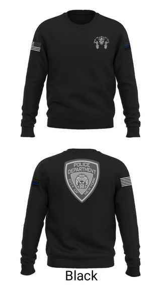 Crew Neck Sweatshirt, , Police, Teamtime, Team time, sublimation, custom sports apparel, team uniforms, spirit wear, spiritwear, sports uniforms, custom shirts, team store, custom team store, fundraiser sports, apparel fundraiser
