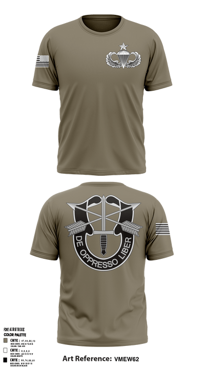 7th Special Forces Group (A) 47338567 Short Sleeve Performance Shirt - 1