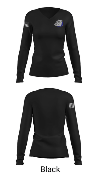 Women's Long Sleeve Vneck Shirt, Desoto County High School Basketball, Men's Basketball, Teamtime, Team time, sublimation, custom sports apparel, team uniforms, spirit wear, spiritwear, sports uniforms, custom shirts, team store, custom team store, fundraiser sports, apparel fundraiser