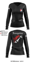Renegades 84834398 Women's Long Sleeve V-neck Shirt - 7