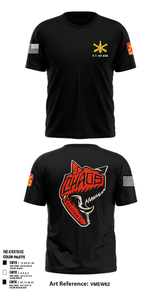 Short Sleeve Performance Shirt, C 1-43 ADA, Army, Teamtime, Team time, sublimation, custom sports apparel, team uniforms, spirit wear, spiritwear, sports uniforms, custom shirts, team store, custom team store, fundraiser sports, apparel fundraiser