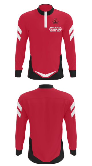 Quarter Zip Jacket, Archbishop Spalding High School Golf, Golf, Teamtime, Team time, sublimation, custom sports apparel, team uniforms, spirit wear, spiritwear, sports uniforms, custom shirts, team store, custom team store, fundraiser sports, apparel fundraiser