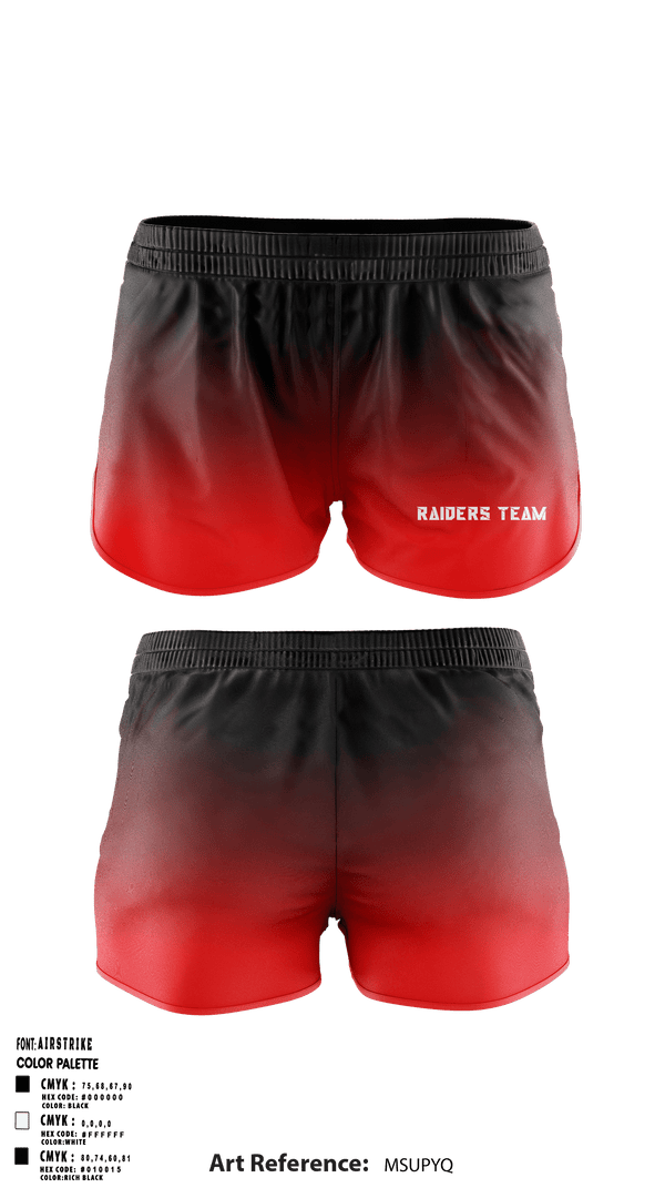 Ranger Panties, Raiders team, , Teamtime, Team time, sublimation, custom sports apparel, team uniforms, spirit wear, spiritwear, sports uniforms, custom shirts, team store, custom team store, fundraiser sports, apparel fundraiser