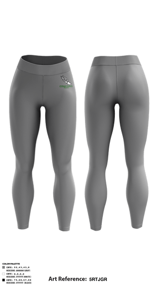 Womens Leggings, Concord High School Track, Cross Country, Teamtime, Team time, sublimation, custom sports apparel, team uniforms, spirit wear, spiritwear, sports uniforms, custom shirts, team store, custom team store, fundraiser sports, apparel fundraiser