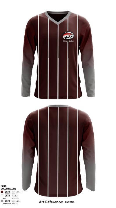 Illinois Valley High School Soccer 24730529 Long Sleeve Performance Shirt - 1
