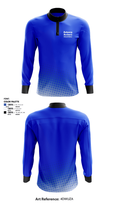 Antwerp Archers 64995589 Quarter Zip Jacket - 1
