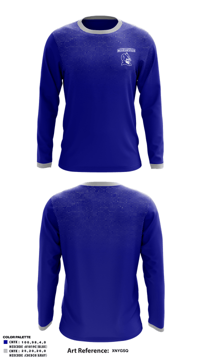 Peotone Blue Devils 70869919 Long Sleeve Performance Shirt - 1