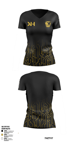 Women's Short Sleeve Vneck Shirt, The Kohort, E-Sports, Teamtime, Team time, sublimation, custom sports apparel, team uniforms, spirit wear, spiritwear, sports uniforms, custom shirts, team store, custom team store, fundraiser sports, apparel fundraiser