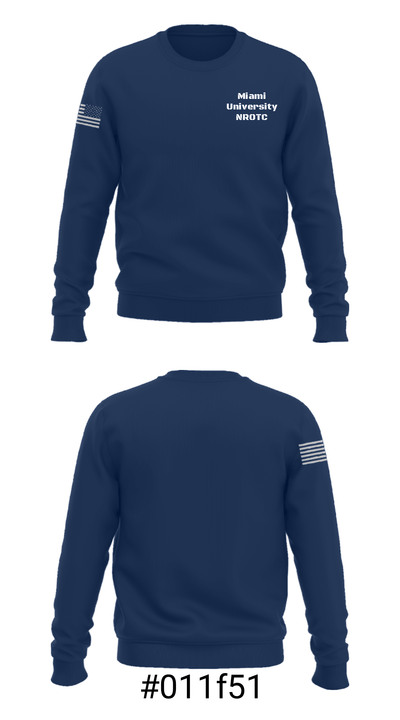 Miami University NROTC 89953071 Crew Neck Sweatshirt - 7
