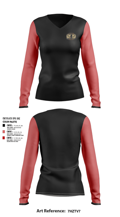 V Squad Bullies 49077677 Women's Long Sleeve V-neck Shirt - 1