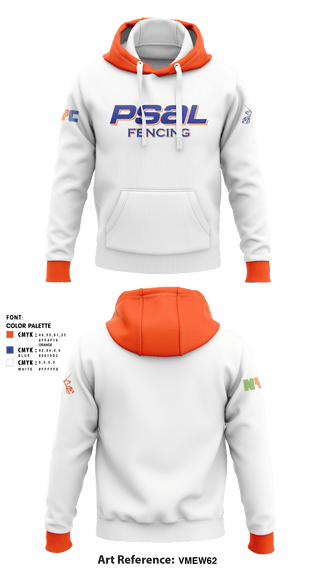 Hoodie, PSAL Fencing, Spirit Store, Teamtime, Team time, sublimation, custom sports apparel, team uniforms, spirit wear, spiritwear, sports uniforms, custom shirts, team store, custom team store, fundraiser sports, apparel fundraiser