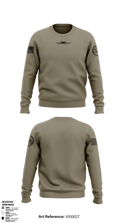 127th AMXS 7783995 Crew Neck Sweatshirt - 1