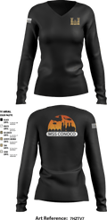 MSSC Essayons 2 48058860 Women's Long Sleeve V-neck Shirt - 1