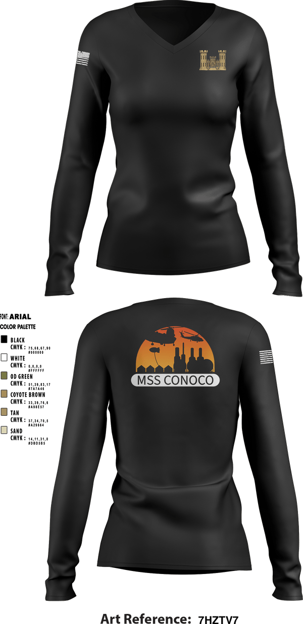 Women's Long Sleeve Vneck Shirt, , Army, Teamtime, Team time, sublimation, custom sports apparel, team uniforms, spirit wear, spiritwear, sports uniforms, custom shirts, team store, custom team store, fundraiser sports, apparel fundraiser