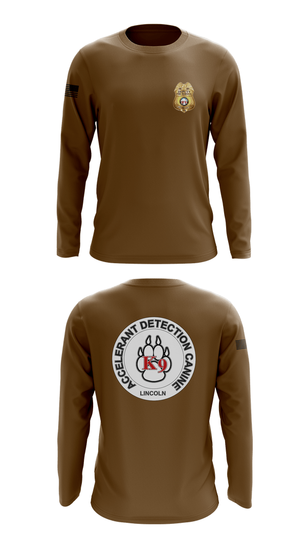 Long Sleeve Performance Shirt, Stafford County Fire Marshal's Office, Fire Department, Teamtime, Team time, sublimation, custom sports apparel, team uniforms, spirit wear, spiritwear, sports uniforms, custom shirts, team store, custom team store, fundraiser sports, apparel fundraiser