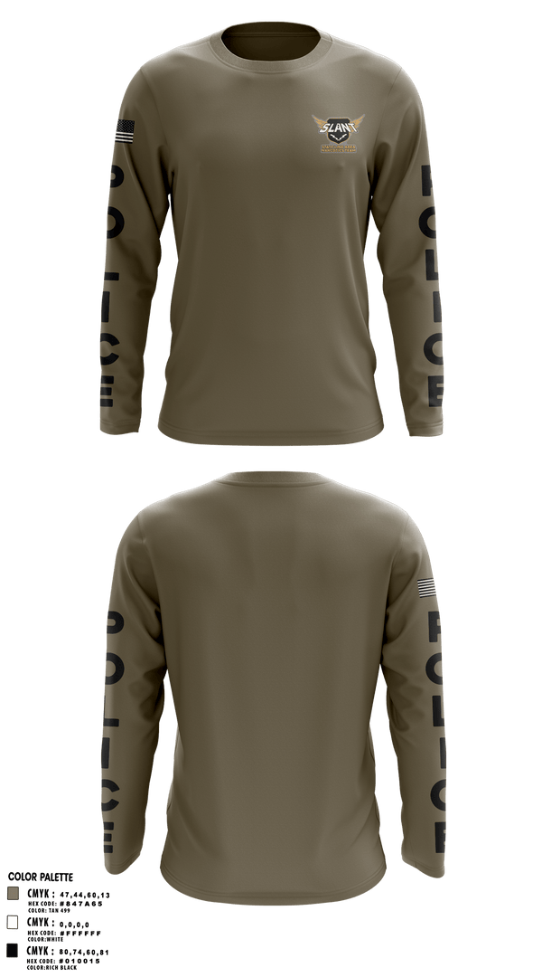 Long Sleeve Performance Shirt, , Police, Teamtime, Team time, sublimation, custom sports apparel, team uniforms, spirit wear, spiritwear, sports uniforms, custom shirts, team store, custom team store, fundraiser sports, apparel fundraiser
