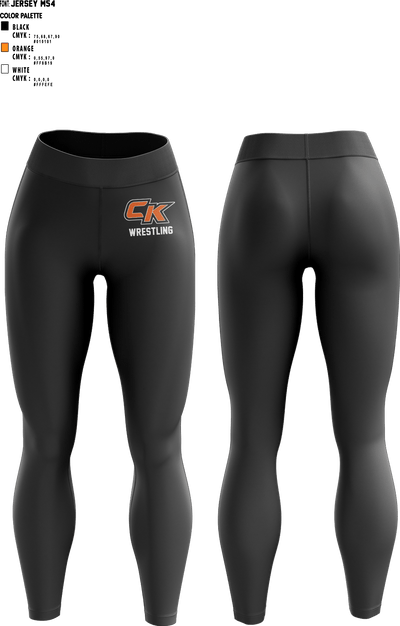 CK Wrestling 95145120 Womens Leggings - 1