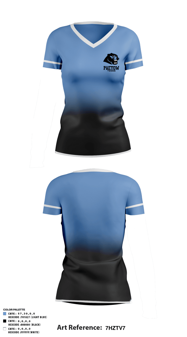 Women's Short Sleeve Vneck Shirt, Paetow High School Tennis, Tennis, Teamtime, Team time, sublimation, custom sports apparel, team uniforms, spirit wear, spiritwear, sports uniforms, custom shirts, team store, custom team store, fundraiser sports, apparel fundraiser