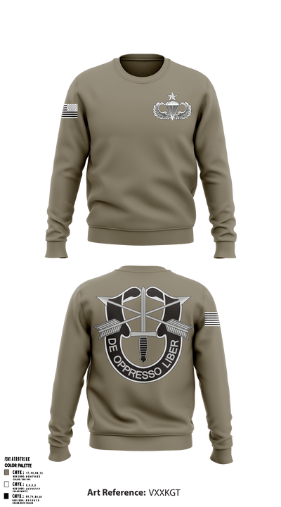 7th Special Forces Group (A) 47338567 Crew Neck Sweatshirt - 1