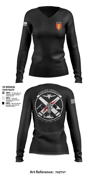 2-114 FA 35913271 Women's Long Sleeve V-neck Shirt - 6