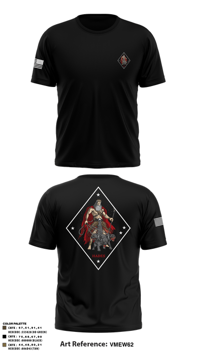 Hades 3421841 Short Sleeve Performance Shirt - 5