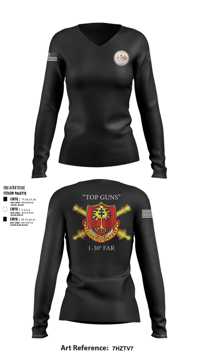 S6/1-320/2-101 59474339 Women's Long Sleeve V-neck Shirt - 1