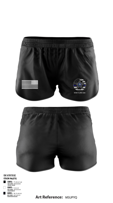 Women's Shorts, HCSO Traffic Unit, Police, Teamtime, Team time, sublimation, custom sports apparel, team uniforms, spirit wear, spiritwear, sports uniforms, custom shirts, team store, custom team store, fundraiser sports, apparel fundraiser