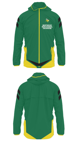 Windbreaker, Northside High School Swimming, Swimming, Teamtime, Team time, sublimation, custom sports apparel, team uniforms, spirit wear, spiritwear, sports uniforms, custom shirts, team store, custom team store, fundraiser sports, apparel fundraiser