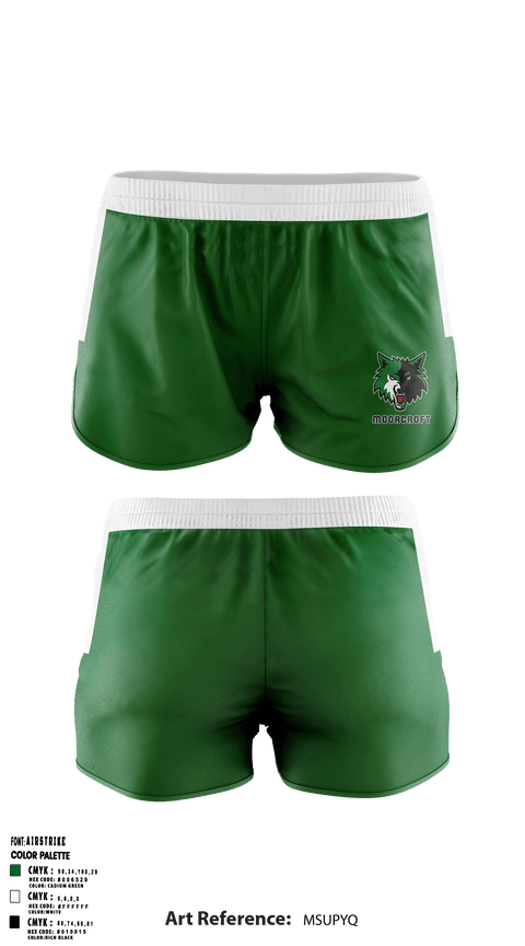 Women's Shorts, Moorcroft Elementary, Spirit Store, Teamtime, Team time, sublimation, custom sports apparel, team uniforms, spirit wear, spiritwear, sports uniforms, custom shirts, team store, custom team store, fundraiser sports, apparel fundraiser