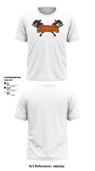 Copperas Chiefs 93621258 Short Sleeve Performance Shirt - 17
