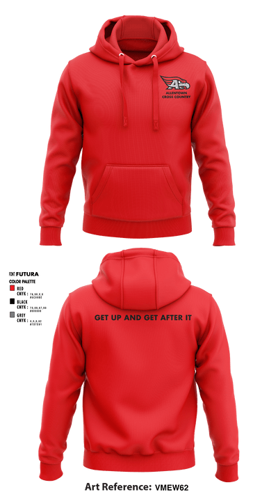 Allentown High School Cross Country 36691106 Hoodie - 6