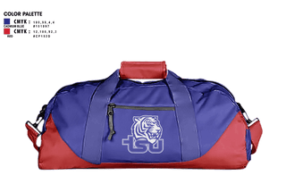 Duffle Bag, Tennessee State University Cheer, Cheer, Teamtime, Team time, sublimation, custom sports apparel, team uniforms, spirit wear, spiritwear, sports uniforms, custom shirts, team store, custom team store, fundraiser sports, apparel fundraiser