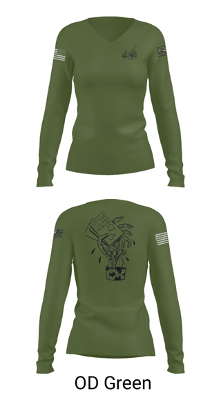 Women's Long Sleeve Vneck Shirt, , National Guard, Teamtime, Team time, sublimation, custom sports apparel, team uniforms, spirit wear, spiritwear, sports uniforms, custom shirts, team store, custom team store, fundraiser sports, apparel fundraiser