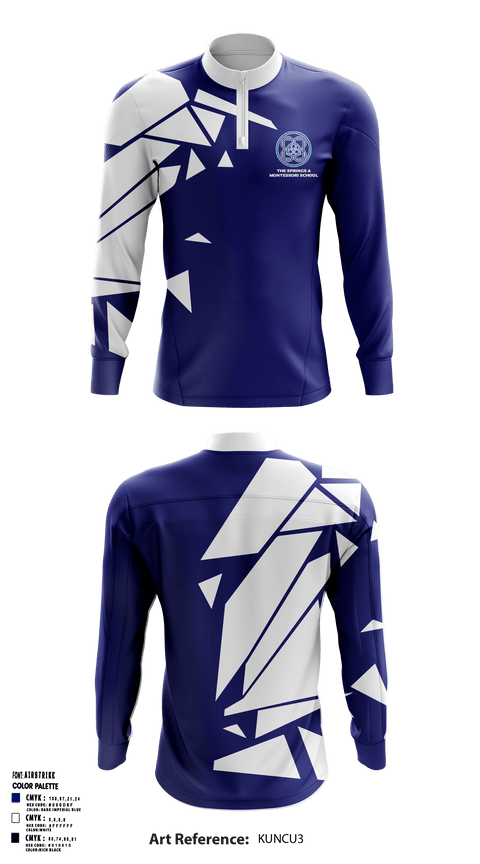 Quarter Zip Jacket, The Springs A Montessori School, Spirit Store, Teamtime, Team time, sublimation, custom sports apparel, team uniforms, spirit wear, spiritwear, sports uniforms, custom shirts, team store, custom team store, fundraiser sports, apparel fundraiser