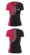 Churchill High School Gymnastics 75969964 Women's Short Sleeve V-neck Shirt - 31