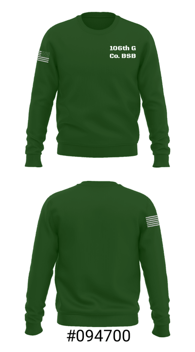 106th G Co. BSB 21695464 Crew Neck Sweatshirt - 7